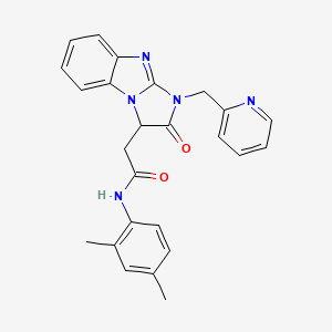 N-(2,4-dimethylphenyl)-2-[2-oxo-1-(pyridin-2-ylmethyl)-2,3-dihydro-1H-imidazo[1,2-a]benzimidazol-3-yl]acetamide