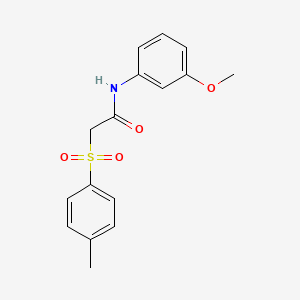 N-(3-methoxyphenyl)-2-[(4-methylphenyl)sulfonyl]acetamide