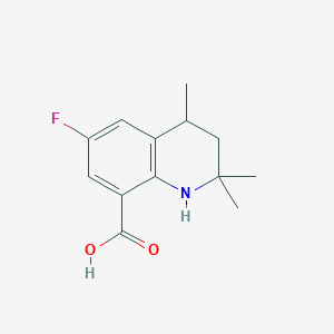 6-Fluoro-2,2,4-trimethyl-1,2,3,4-tetrahydroquinoline-8-carboxylic acid