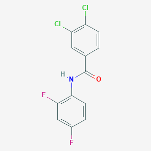 molecular formula C13H7Cl2F2NO B11179450 3,4-dichloro-N-(2,4-difluorophenyl)benzamide 