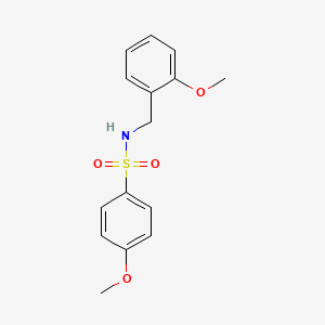 4-methoxy-N-[(2-methoxyphenyl)methyl]benzene-1-sulfonamide