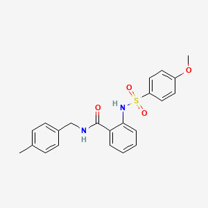 2-{[(4-methoxyphenyl)sulfonyl]amino}-N-(4-methylbenzyl)benzamide