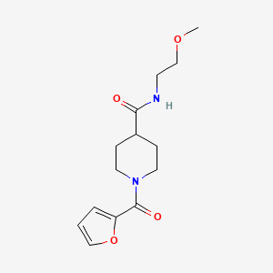 1-(furan-2-carbonyl)-N-(2-methoxyethyl)piperidine-4-carboxamide