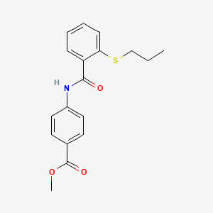 Methyl 4-({[2-(propylsulfanyl)phenyl]carbonyl}amino)benzoate