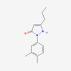 1-(3,4-dimethylphenyl)-3-propyl-1H-pyrazol-5-ol