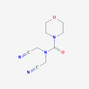 N,N-bis(cyanomethyl)morpholine-4-carboxamide