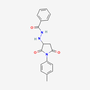 N'-[1-(4-methylphenyl)-2,5-dioxopyrrolidin-3-yl]benzohydrazide