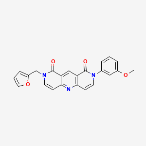 2-(furan-2-ylmethyl)-8-(3-methoxyphenyl)pyrido[4,3-b][1,6]naphthyridine-1,9(2H,8H)-dione