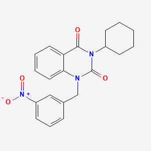 3-cyclohexyl-1-(3-nitrobenzyl)quinazoline-2,4(1H,3H)-dione