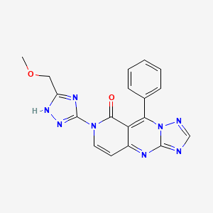 7-[3-(methoxymethyl)-1H-1,2,4-triazol-5-yl]-9-phenylpyrido[4,3-d][1,2,4]triazolo[1,5-a]pyrimidin-8(7H)-one