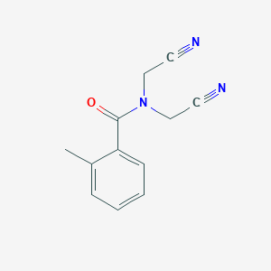 N,N-bis(cyanomethyl)-2-methylbenzamide