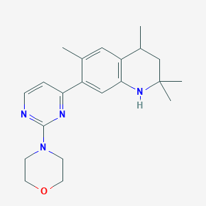 2,2,4,6-Tetramethyl-7-[2-(morpholin-4-yl)pyrimidin-4-yl]-1,2,3,4-tetrahydroquinoline