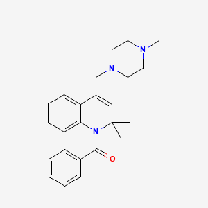 {4-[(4-ethylpiperazin-1-yl)methyl]-2,2-dimethylquinolin-1(2H)-yl}(phenyl)methanone