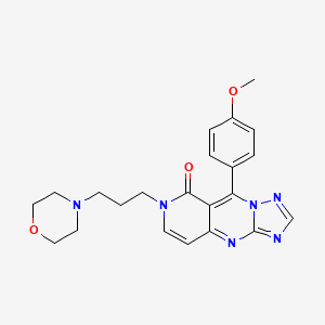 9-(4-methoxyphenyl)-7-(3-morpholinopropyl)pyrido[4,3-d][1,2,4]triazolo[1,5-a]pyrimidin-8(7H)-one