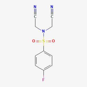 N,N-bis(cyanomethyl)-4-fluorobenzenesulfonamide