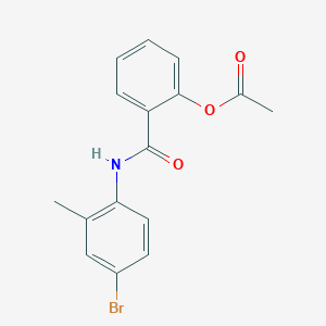 2-[(4-Bromo-2-methylphenyl)carbamoyl]phenyl acetate