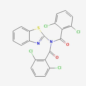 N-(1,3-benzothiazol-2-yl)-2,6-dichloro-N-(2,6-dichlorobenzoyl)benzamide