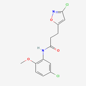 3-(3-chloroisoxazol-5-yl)-N-(5-chloro-2-methoxyphenyl)propanamide