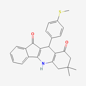 7,7-dimethyl-10-[4-(methylsulfanyl)phenyl]-6,7,8,10-tetrahydro-5H-indeno[1,2-b]quinoline-9,11-dione