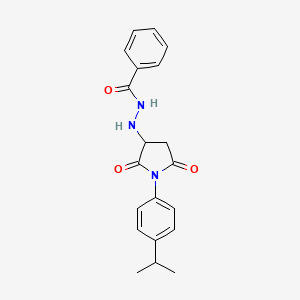 N'-(1-(4-(1-methylethyl)phenyl)-2,5-dioxo-3-pyrrolidinyl)benzohydrazide