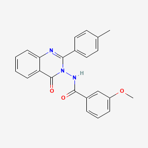 molecular formula C23H19N3O3 B11179826 3-methoxy-N-[2-(4-methylphenyl)-4-oxoquinazolin-3(4H)-yl]benzamide 