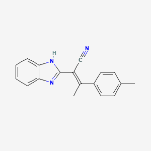 (2E)-2-(1H-benzimidazol-2-yl)-3-(4-methylphenyl)but-2-enenitrile