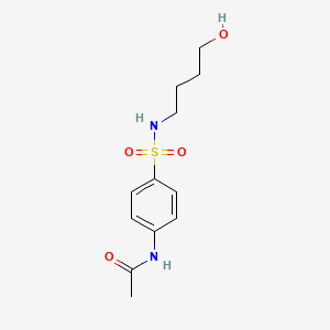 N-{4-[(4-hydroxybutyl)sulfamoyl]phenyl}acetamide