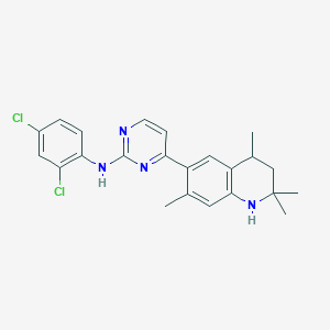 N-(2,4-dichlorophenyl)-4-(2,2,4,7-tetramethyl-1,2,3,4-tetrahydroquinolin-6-yl)pyrimidin-2-amine