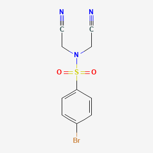 4-bromo-N,N-bis(cyanomethyl)benzenesulfonamide