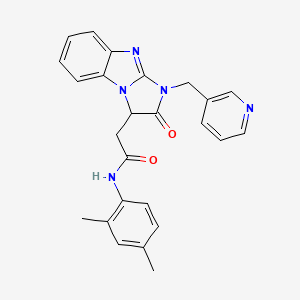 N-(2,4-dimethylphenyl)-2-[2-oxo-1-(pyridin-3-ylmethyl)-2,3-dihydro-1H-imidazo[1,2-a]benzimidazol-3-yl]acetamide