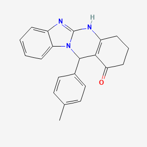 12-(4-methylphenyl)-3,4,5,12-tetrahydrobenzimidazo[2,1-b]quinazolin-1(2H)-one