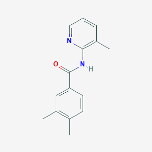 molecular formula C15H16N2O B11179961 3,4-dimethyl-N-(3-methylpyridin-2-yl)benzamide 