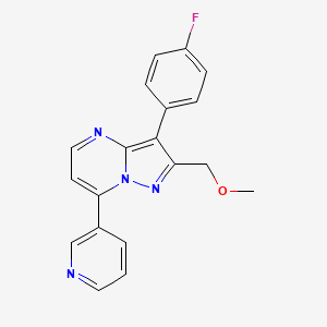 3-(4-Fluorophenyl)-2-(methoxymethyl)-7-(pyridin-3-yl)pyrazolo[1,5-a]pyrimidine