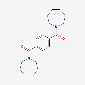 molecular formula C20H28N2O2 B11180003 [4-(Azepane-1-carbonyl)-phenyl]-azepan-1-yl-methanone 