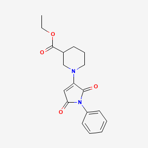 ethyl 1-(2,5-dioxo-1-phenyl-2,5-dihydro-1H-pyrrol-3-yl)piperidine-3-carboxylate