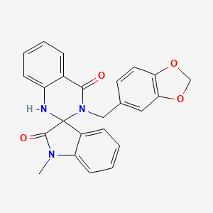 3'-(1,3-benzodioxol-5-ylmethyl)-1-methyl-1'H-spiro[indole-3,2'-quinazoline]-2,4'(1H,3'H)-dione