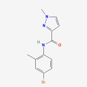 molecular formula C12H12BrN3O B11180090 N-(4-bromo-2-methylphenyl)-1-methyl-1H-pyrazole-3-carboxamide 