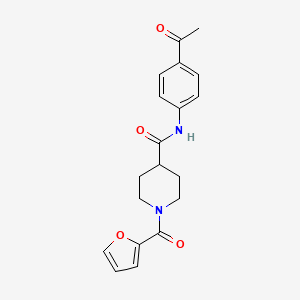 N-(4-acetylphenyl)-1-(furan-2-ylcarbonyl)piperidine-4-carboxamide