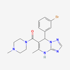 [7-(3-Bromophenyl)-5-methyl-4,7-dihydro[1,2,4]triazolo[1,5-a]pyrimidin-6-yl](4-methylpiperazino)methanone