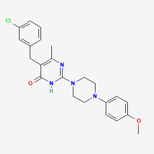 5-(3-chlorobenzyl)-2-[4-(4-methoxyphenyl)piperazin-1-yl]-6-methylpyrimidin-4(3H)-one