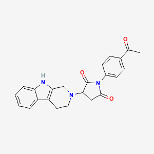 1-(4-acetylphenyl)-3-(1,3,4,9-tetrahydro-2H-beta-carbolin-2-yl)pyrrolidine-2,5-dione