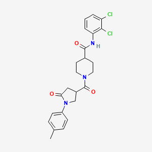 N-(2,3-dichlorophenyl)-1-{[1-(4-methylphenyl)-5-oxopyrrolidin-3-yl]carbonyl}piperidine-4-carboxamide