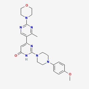 2-(4-benzylpiperidin-1-yl)-4'-methyl-2'-morpholin-4-yl-4,5'-bipyrimidin-6(1H)-one