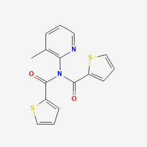 N-(3-methylpyridin-2-yl)-N-(thiophene-2-carbonyl)thiophene-2-carboxamide