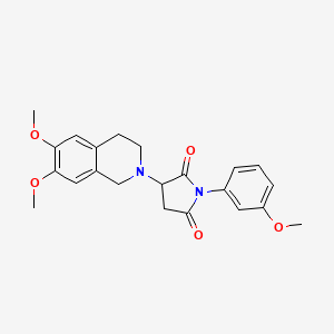 3-(6,7-dimethoxy-3,4-dihydroisoquinolin-2(1H)-yl)-1-(3-methoxyphenyl)pyrrolidine-2,5-dione