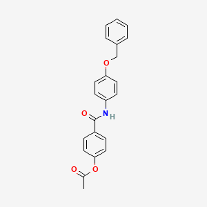 4-{[4-(Benzyloxy)phenyl]carbamoyl}phenyl acetate