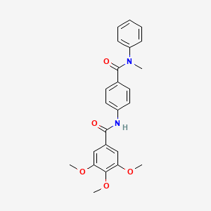 3,4,5-trimethoxy-N-{4-[methyl(phenyl)carbamoyl]phenyl}benzamide