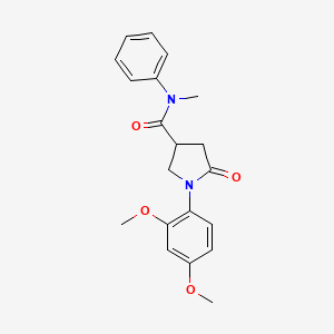 1-(2,4-dimethoxyphenyl)-N-methyl-5-oxo-N-phenylpyrrolidine-3-carboxamide