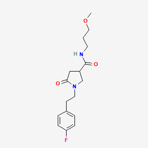 1-[2-(4-fluorophenyl)ethyl]-N-(3-methoxypropyl)-5-oxopyrrolidine-3-carboxamide