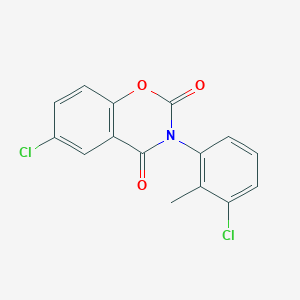 6-chloro-3-(3-chloro-2-methylphenyl)-2H-1,3-benzoxazine-2,4(3H)-dione